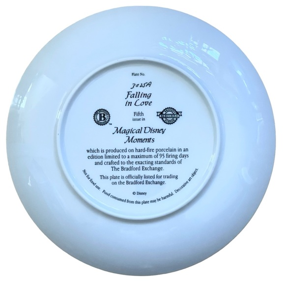Bradford Exchange Magical Disney Moments Falling In Love Collector's Plate 3025A - Picture 8 of 9